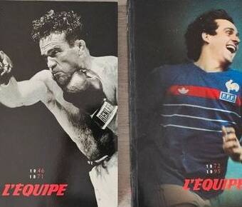 L'équipe. 50 ans de sport : 1946-1995. Coffret 2 albums